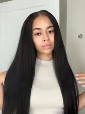 This kinky straight texture gives a natural blowout 😍 $112 for 26 inches • Sterly v-part kinky straight human hair @sterlyhair_shop beginner and budget-friendly 🖤😍 #sterlyhair #tiktokshopbacktoschool #vpartwig #dealsforyoudays #kinkystraightwig #kinkystraight 
