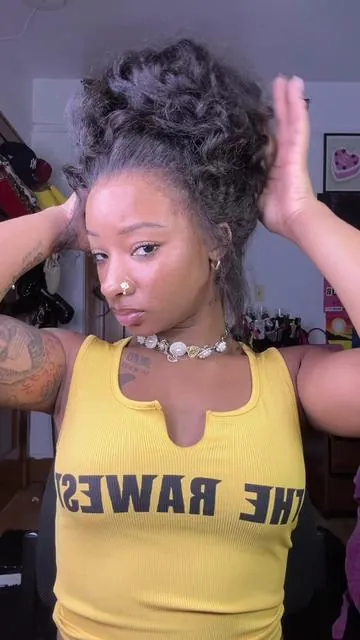 360 wigs have my❤️ Y’all better get y’all one of these😍  26inch pre-everything 360 lace invisible drawstring kinky straight glueless wig from @OQHAIR #oqgluelesswig #360wig #tiktoktopwigs #kinkystraightwig #naturalhair