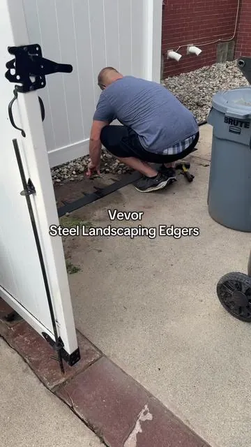 WHAT A DIFFERENCE!!! 🤩 #vevor #vevorttshop #landscapingedging #landscaping #tiktokshopcreatorpicks @Vevor_US 