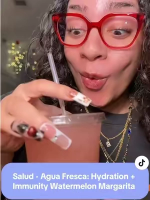 My immune system just got a glow-up 🍉✨ #saludwatermelonmargarita #aguafresca #mocktail @Taste Salud #tiktokshopcreatorpicks #tiktokshopnewarrivals Salud 2-in-1 Hydration and Immunity Electrolytes Powder, Watermelon Margarita - 15 Servings, Agua Fresca Drink Mix, Elderberry, Dairy & Soy Free, Non-GMO, Gluten Free, Vegan, Low Calorie, 1G Sugar