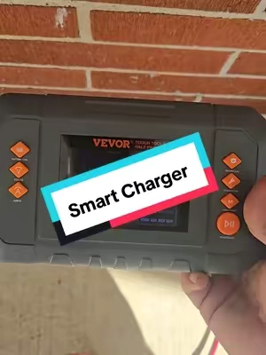 Smart Automotive Battery Charger works with AMG/Lead, Lifep04 and lithium 6,12 and 24v batteries. lots of safety features. #batterycharger #smartcharger  #deadbattery #carbattery #vevor 