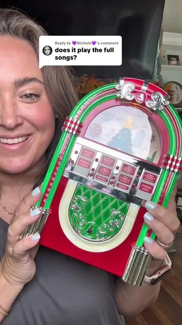 Replying to @💜Nichole💜 Mr. Christmas Vintage Christmas Jukebox gifted from @QVC, Inc #jukebox #christmas #christmasjukebox #tiktokshopcreatorpicks #creatorpicks  