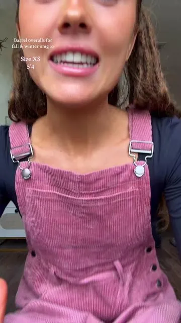 I love these Barrel overalls sm #fallfashion #tiktokshopfashion #barreloveralls #overalls #overallsoutfits 