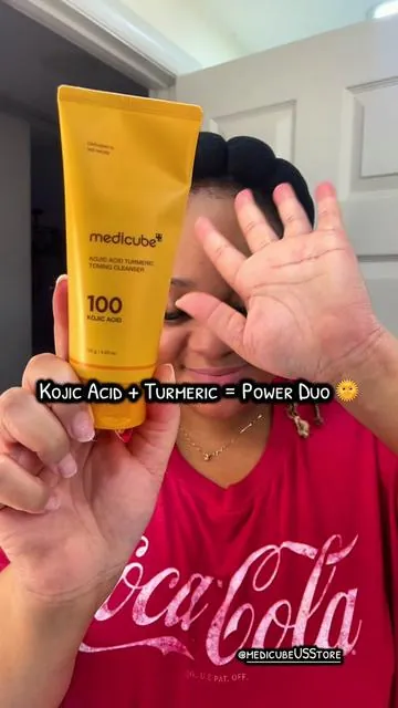 Ever wonder WHY your cleanser  isn’t giving you that extra glow boost? #MedicubeCleanser #KojicAcid #TurmericGlow #SkinTok @medicube US Store 