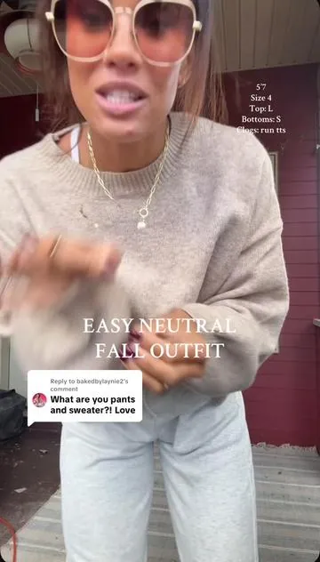Replying to @bakedbylaynie2 easy neutral fall outfit #easyoutfit #neutralfashion #neutraloutfit #falloutfits #fallfashion