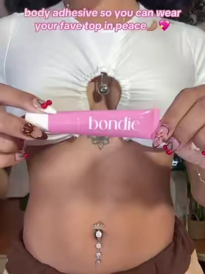 bondie🤝🏽your fave top💖#bodyadhesive #bondie 