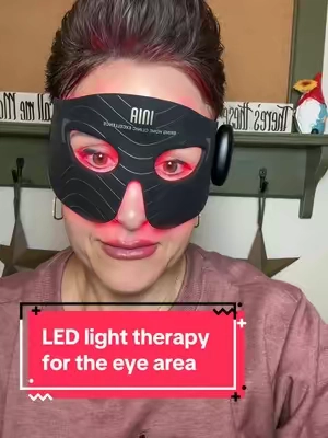 LED mask for the delicate eye area #ledtherapy #skincare #antiagingskincare #facialtreatment #skincareroutine @INIA Official 