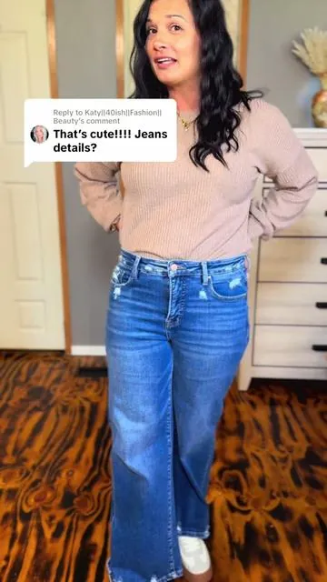 Replying to @Katy||40ish||Fashion||Beauty The Jersey Risen Jeans from @Wild Oak Boutique #risenjeans #jeans #womensjeans #stretchyjeans #midsizefashion #tummycontroljeans 