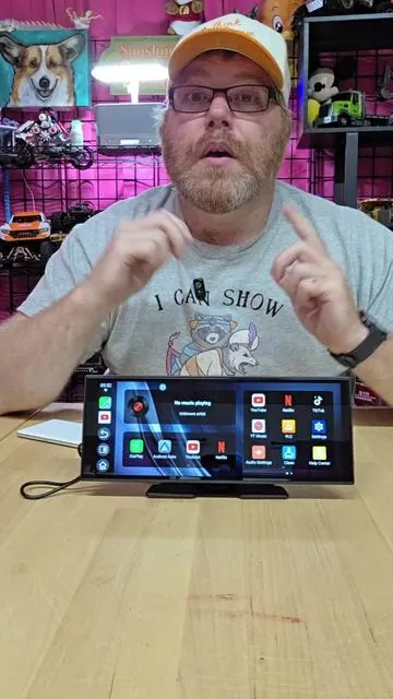 This Android Auto and Apple Carplay radio installs in 2 minutes and works with streaming apps like Netflix and TikTok! #androidauto #applecarplay #carstereo #carradio #tiktokshoprestock 