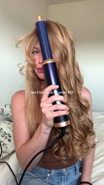 This 5 in 1 hair styler has POWERR!! #atopskins #5in1 #hairdryer #airwrap #blowouthair @ATOPSKINS.US 