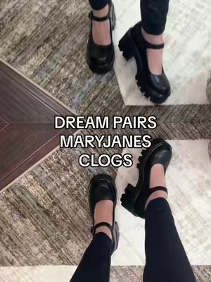 The most affordable Maryjane’s clogs I have found dream pairs always gets it right #dreampairs #maryjaneshoes #clogs #womensshoes #tiktokshopcreatorpicks 
