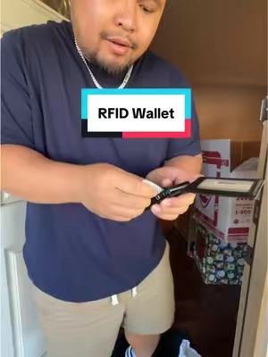 This RFID Wallet is the perfect gift for your husband  #MensWallet #RFIDWallet #Wallet #GiftForHim #tiktokshopcreatorpicks 