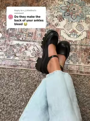 Replying to @x_LittleBird Not even a little! #maryjanes #maryjaneshoes #chunkyheels #womenshoes #shoesforwomen 