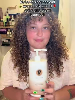 🥑 🌹 ➰ #curl #curls #curlyhair #curlcream #curlroutine 