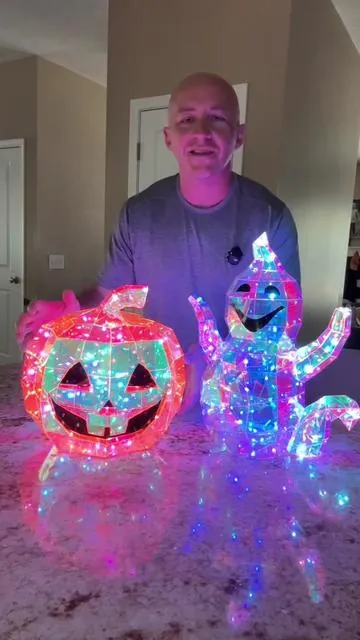 These light up Halloween holographic figures are great Halloween decor #halloweendecor #ghostdecor #pumpkindecor #spookyseason #tiktokshopcreatorpicks @QVC, Inc 