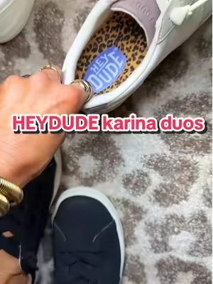 The new Karina Duos are lightweight, stylish, and cozy enough for every autumn outfit! Dress them up or down, they’re great! #heydudeshoes #womensshoes #comfystyle #comfyshoes #tiktokshopblackfriday @HeyDude 