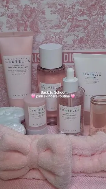 On Wednesdays, we wear pink. But we take care of our skin with the pink Poremizing line everyday. #skin1004 #pinkaesthetic #pinkroutine #pinkskincare #fyp