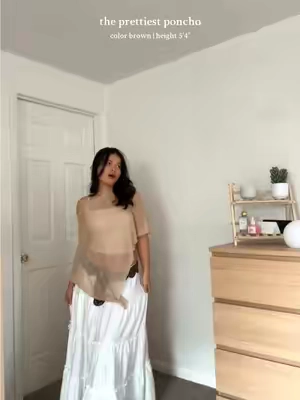 PONCHO OUTFIT 🤍 #poncho 