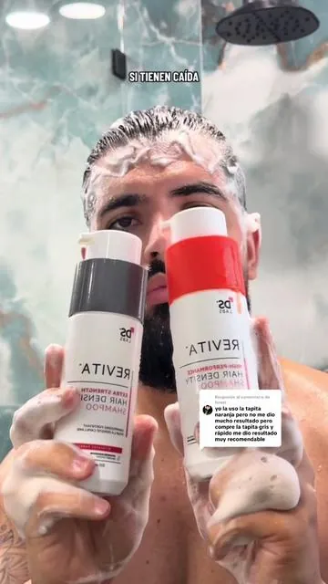 Respuesta a @Israel shampoo densidad o extra fuerte? Cuál debo utilizar👇.
• ambos son excelentes opciones pero todo depende cada persona, hay miles de reseñas de personas que les funciona el clásico de tapa naranja y a mí también, pero también está la versión más fuerte de tapa gris que quizás por algunos ingredientes activos adicionales puede funcionar mejor en muchos casos, lo importante siempre será ser constante y utilizar buenos productos a mediano largo plazo o como nuestro shampoo de uso diario o cuando nos duchemos 

#hairtips #shampoo #bestshampoo #alopecia #hairloss 