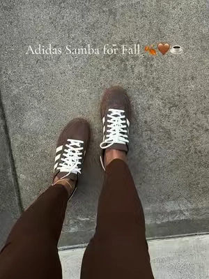 Perfect for Fall. They run big, size down a 1/2 size. #adidas #adidassamba #sambas #womensneakers #sneakers 