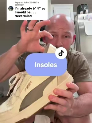 Replying to @JokerXD4167 does this guy really not understand math? It’s not that hard if you add 3 inch lifts to your shoes. ##tiktokshopcreatorpicks##insoles##heighteninginsole