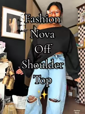 Fashion Nova Vera Off Shoulder Sweatshirt #offshouldertop #fashionnova
#offshoulder #tiktokshopcreatorpicks #fashionlookbook @Fashion Nova 