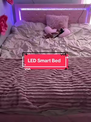 Who knew they made smart beds?! The HOMBCK LED Bed Frame is a total game-changer. It’s sleek, modern, and so easy to assemble my husband had it together in less than an hour! The faux leather headboard and footboard add a luxe touch, and the four spacious drawers give you plenty of extra storage. But the best part? The LED lights app-controlled, color-changing, and even sync to your music for the perfect bedroom vibe. Stylish, sturdy, and smart this bed truly has it all! #SmartBed #LEDBedFrame #BedroomMakeover #HomeDecorFinds #tiktokshopcreatorpicks 