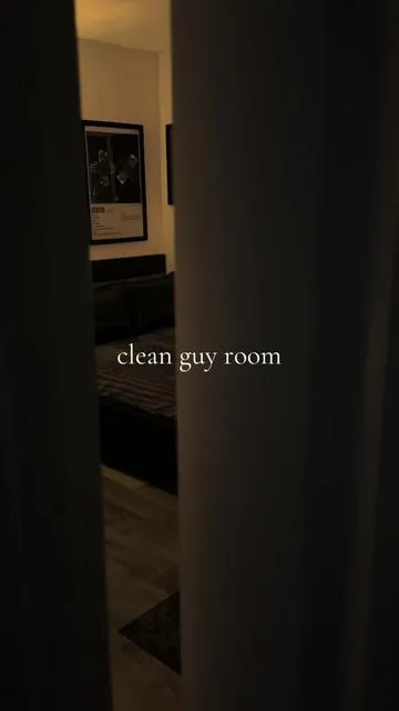 clean guy room #clean #bedroom #aesthetic #homedecor #viral 