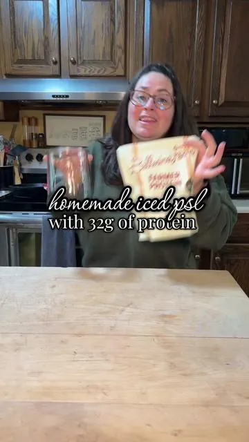 I'll say it again! This one is going to go fast! Do not wait!  Iced Pumpkin Spice Latte with 32g of Protein recipe  • 1 cup water  • 1 cup whole milk  • 1 tbls instant espresso  • 1 scoop of Ballerina Farm Farmer Protein Pumpkin Pie  Mix all ingredients together and service over ice. 