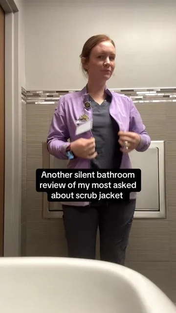 Will quit literally never get another scrub jacket because this one you can’t beat the quality, price of options of colors!!  #scrubjacket #scrubs #scrublife #scrub #healthcare 
