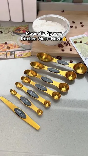 Must-have spoon set for kitchen! Great for baking and cooking, precise and easy!👍 #allsteelknife #temptationsbakeware #practicalhomegoods #homehacksessentials #toolloversmusthave #sourdoughkitforbeginners #magnetstickers #kitchesessentials #2in1measuringtool #outdoorgrilling #tiktokmademebuyit #dealsforyoudays #fyp #foryoupage #measurementtool #measuringcups #measuringspoon #measuringstuff #kitchenhacks #kitchengadgets #kitchenremodel