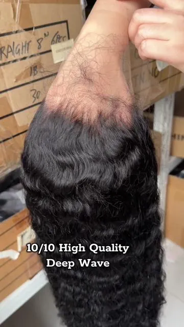 10/10 high Quality deep wave wigs #humanhair #tiktokshopfinds #outdoorfun #hairtok #tiktokmademebuyit 