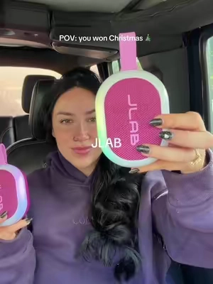 These are so cool omg 🩷💕 #jlab #jlabspeakers #tiktokshopcybermonday #tiktokshopblackfriday #giftforher 