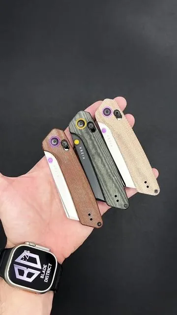 One of the best selling pocket knives, the Kizer Madrac. A great looking and feeling EDC knife in the hand. Grippy micarta handle scales and just over 3” of Nitro-V steel. @KIZER EDC #pocketknife #edcknife #everydaycarry #giftsforhim #knives 