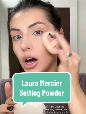I know it’s pricey, but if I makes you feel better— A. Your makeup will look FLAWLESS and B. I’ve used it nearly every day for 2+ months and it’s still full lol  @Laura Mercier #lauramercier #settingpowder #settingspray #tiktokshopcreatorpicks #tiktokshopblackfriday 