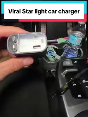 Get stars in your car for under 15 bucks. The 4 in 1 star light car charger adds stars to the roof without blinding you. Easy to drive with them and looks amazing. It also has a usb and usbC port plus two retractable cables so no more wires dangling everywhere. They sell out quick so grab em while You can. #carcharger #caraccessories #carmusthaves #carproducts #starlightheadliner 