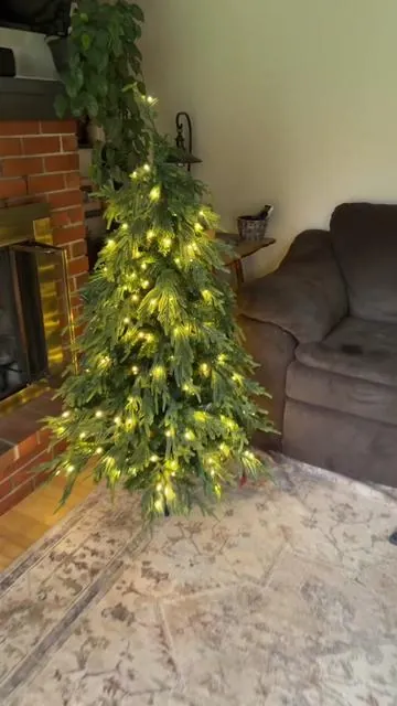 Decorating for Christmas early because this tree is too pretty to wait 🎁🎄
