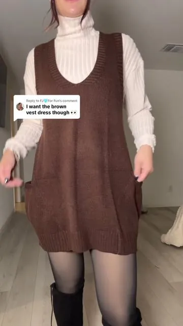 Replying to @FJ🩵For Fun  my fave fall dress rn #sweaterdress #falloutfitinspo 