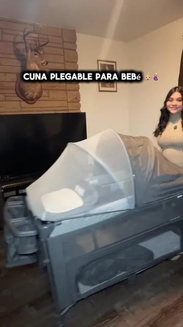 La cunita para mi bebé 🥰🥹🤰🏼 #cunaplegable #cuna #cunaparabebe #bassinet #esencialesdebebe 