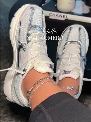 Metallic silver but still GOLDEN with these Nike Vomero 5 on the #tiktokshop #nike #vomero5 #metallic