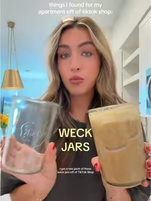 obsessed with these weck jars for my iced coffees!! Also perfect for overnight oats 