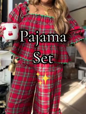 Pajama set #pajamaset #pajamas #twopieceset #tiktokshopblackfriday #tiktokshopcreatorpicks 
