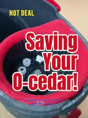 This gear just gave my O-cedar a second life!😳😧 #gear #ocedarbucket #pedal #ocedar #CleanTok 