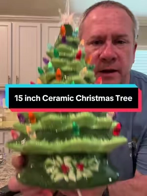 This brings back emories of my mother and grandmother bringing out their ceramic illuminated Christmas Tree each year. It is a memory I will forever cherish. This ceramic tree is hand painted, and comes in colored, white, or red/white light. It has an "in-line" switch, so no batteries to worry about. Create your own Christmas Memories with this beautiful tree. #ceramicchristmastree #nostalgicchristmas #christmastree #christmasdecorating #tiktokshopblackfriday