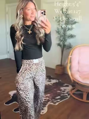 So stinking cute! #leopard #cheetah #OOTD #churchfit #dressycasual 