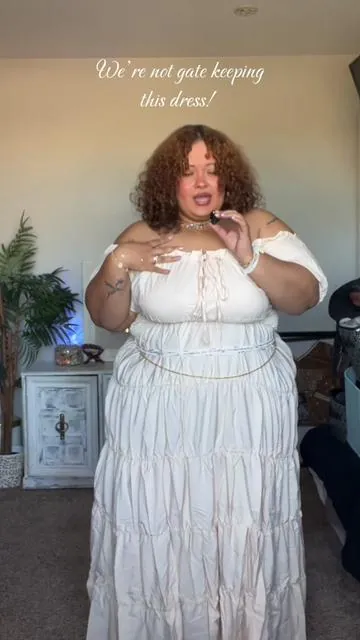 Warning, this Renaissance dress will have you looking like the medieval baddie that you are!  Height: 5’3 | Weight: 380 | Size: 3X-4X / 24-26 Wearing 3XL Insta: ReesieCherie  YouTube: reesiecherieofficial  Snapchat: cheriereese  Hosting a giveaway soon! Make sure to ⬇️ Insta: ReesieCherie  YouTube: reesiecherieofficial  Snapchat: cheriereese  ##offtheshoulder##milkmaiddress##dresses##plussizedress##dressesonline