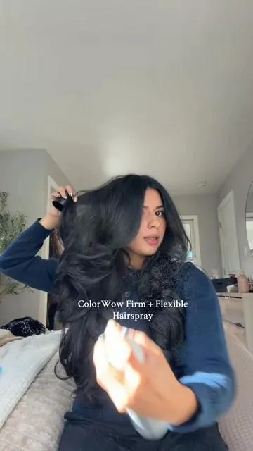 hairspray holds curl, doesn’t leave hair crunchy  #colorwow #salonhair #tiktokshopcreatorpicks #tiktokshopblackfriday #blowouthair 