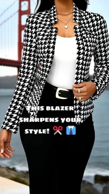 Women's Fall Winter Plaid Jacket #womenclothing #longsleeve #womenfashion #jacket 