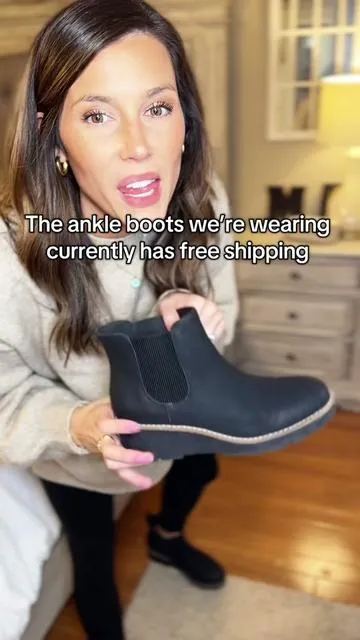 Ankle boots that slip on easy!  #ankleboots #chelseaboots #wedgeboots #cuteboots #boots  Boots.  Ankle boots. Chelsea boots.  Wedge boots. 
