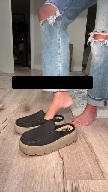 The new Austin lift edge platform shoes are awesome. These hey dudes have an edgier bottom and a thicker insole. These shoes run a little bigger so you can size down. #shoes  #shoes  #heydudeshoes  #tiktokshopcreatorpicks  #tiktokshopblackfriday  @HeyDude 